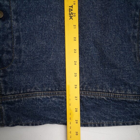 Calvin Klein Jeans Co. Men's Size Medium Lined Medium Wash Heavy Jean Jacket - Picture 14 of 15